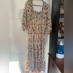 Free People Floral Print Women's Dress